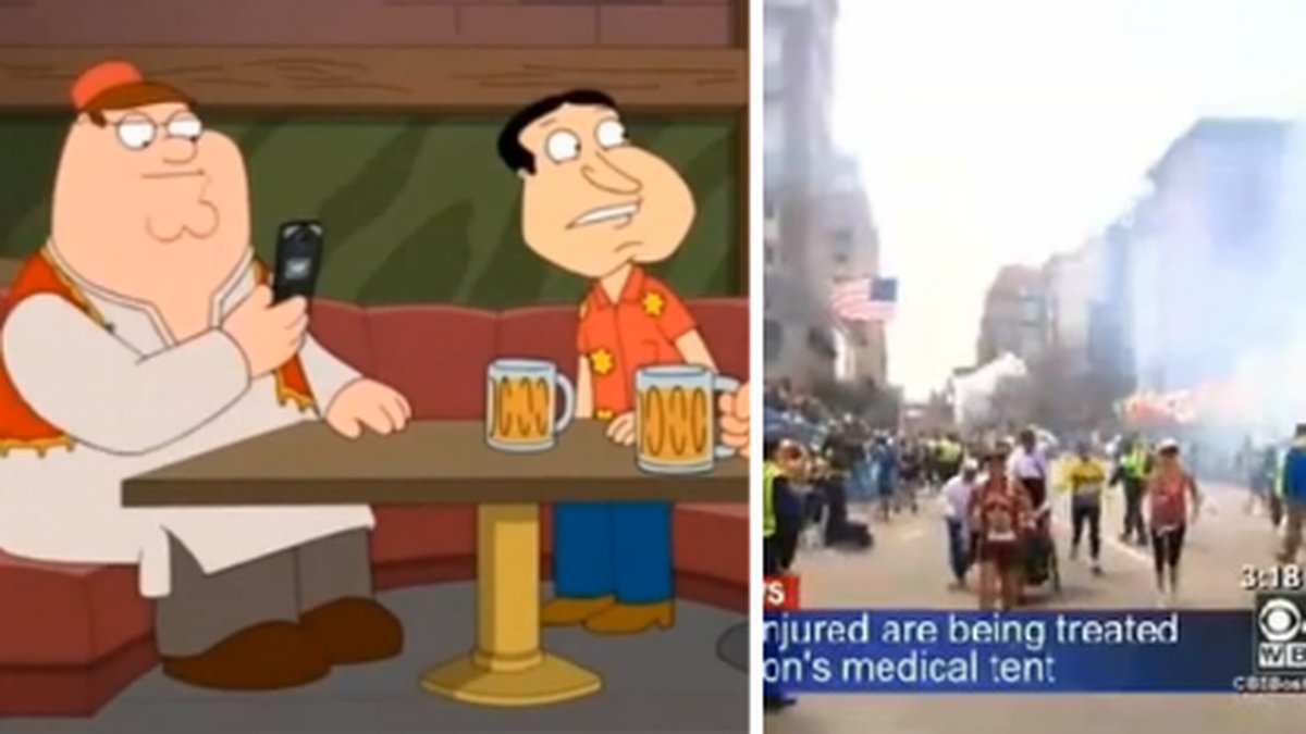 Alex Jones påstår att "Family Guy" förutspådde terrordådet i Boston.